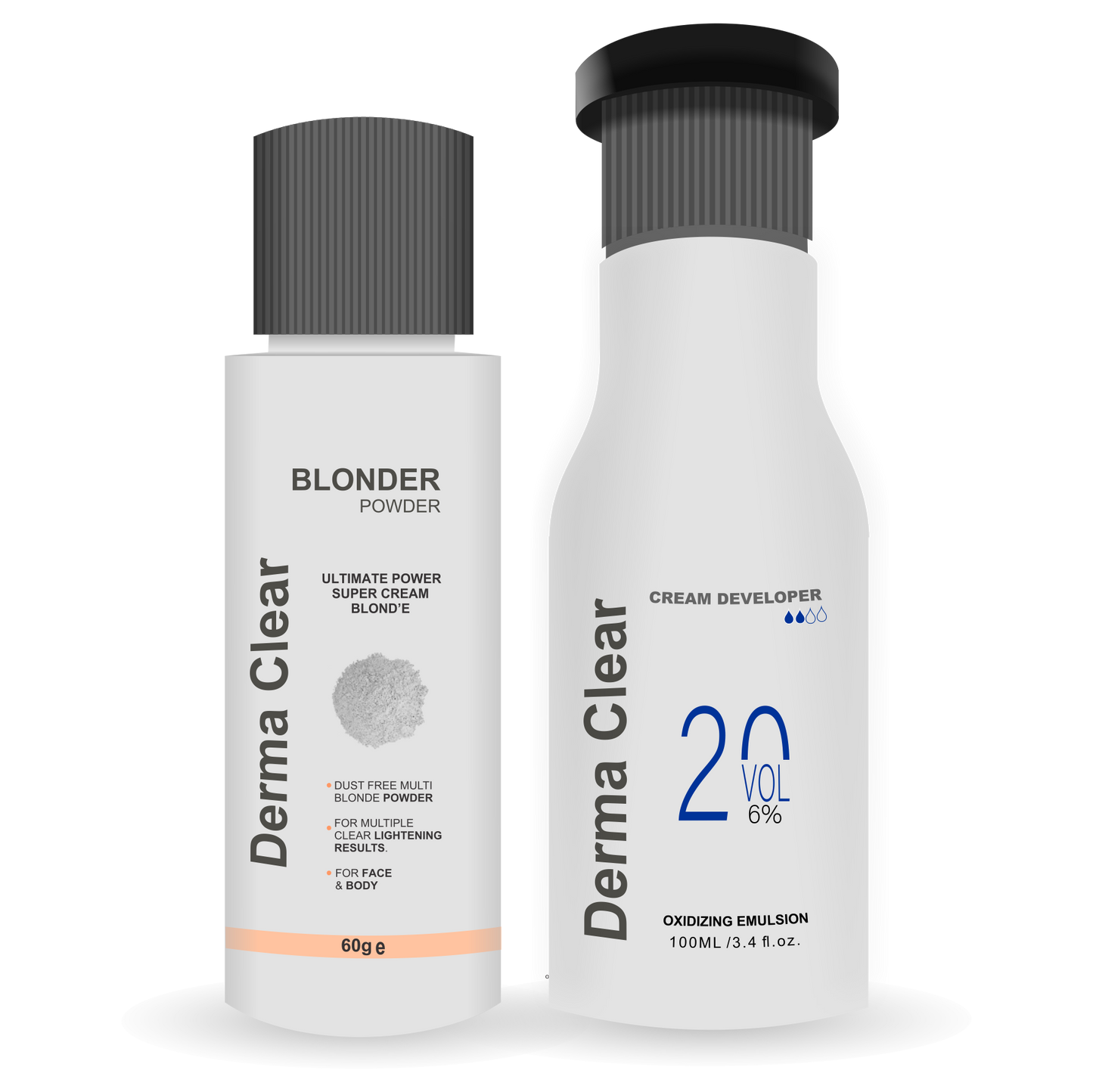Derma clear Bleach developer 100ml powder 60gm