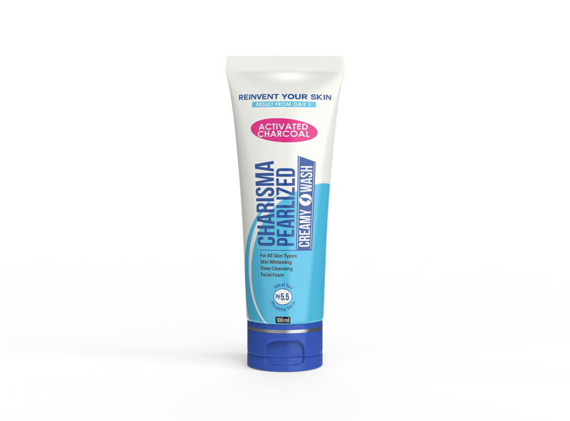 Charisma pearlized creamy face wash with charcoal 100ml