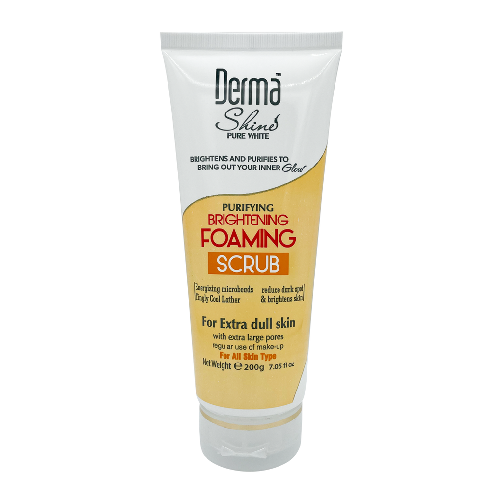 Derma shine Brightening foaming scrub 200gm