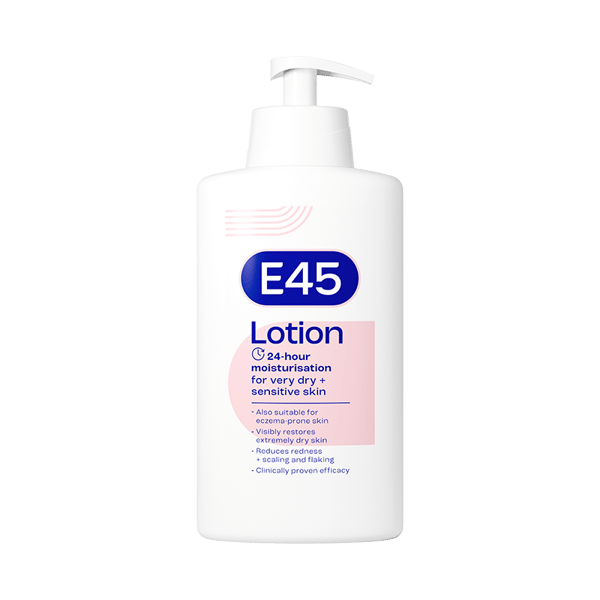 E45 lotion 24hrs moisture for very dry&sensitive skin 500ml clinically proven