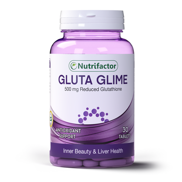 Nutrifactor Gluta Glime free radical neutralizer promotes Glutathione&AntiOxidant Status 30Tablets