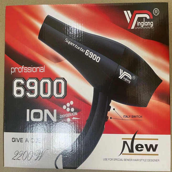 Yinglang superturbo Hair Dryer 6900ion 2200W professional