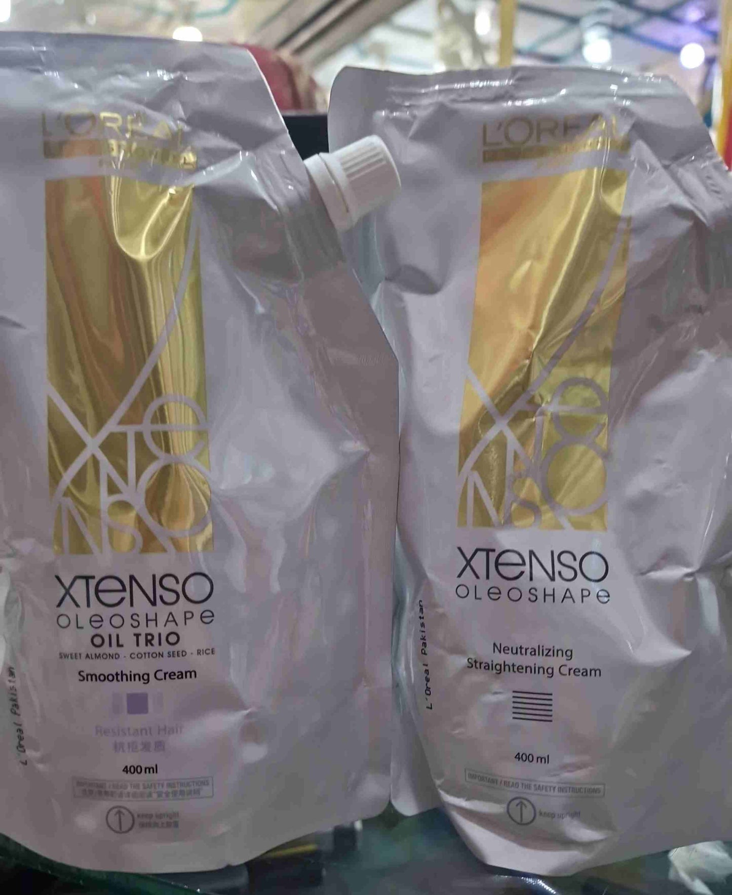 Loreal Xtenso Rebonding Set 2 products (Neutralizing Straightening Cream 400ml & Smoothing Cream 400ml