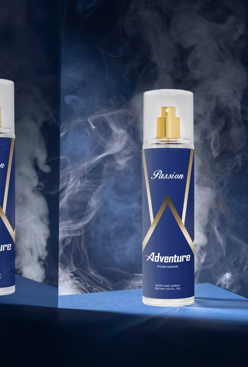 Passion adventure perfumed body mist spray 250ml pour homme