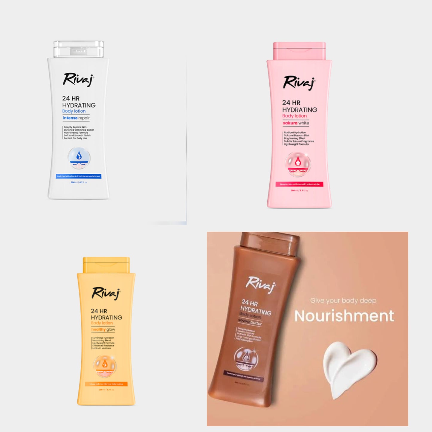 Rivaj body lotion 200ml
