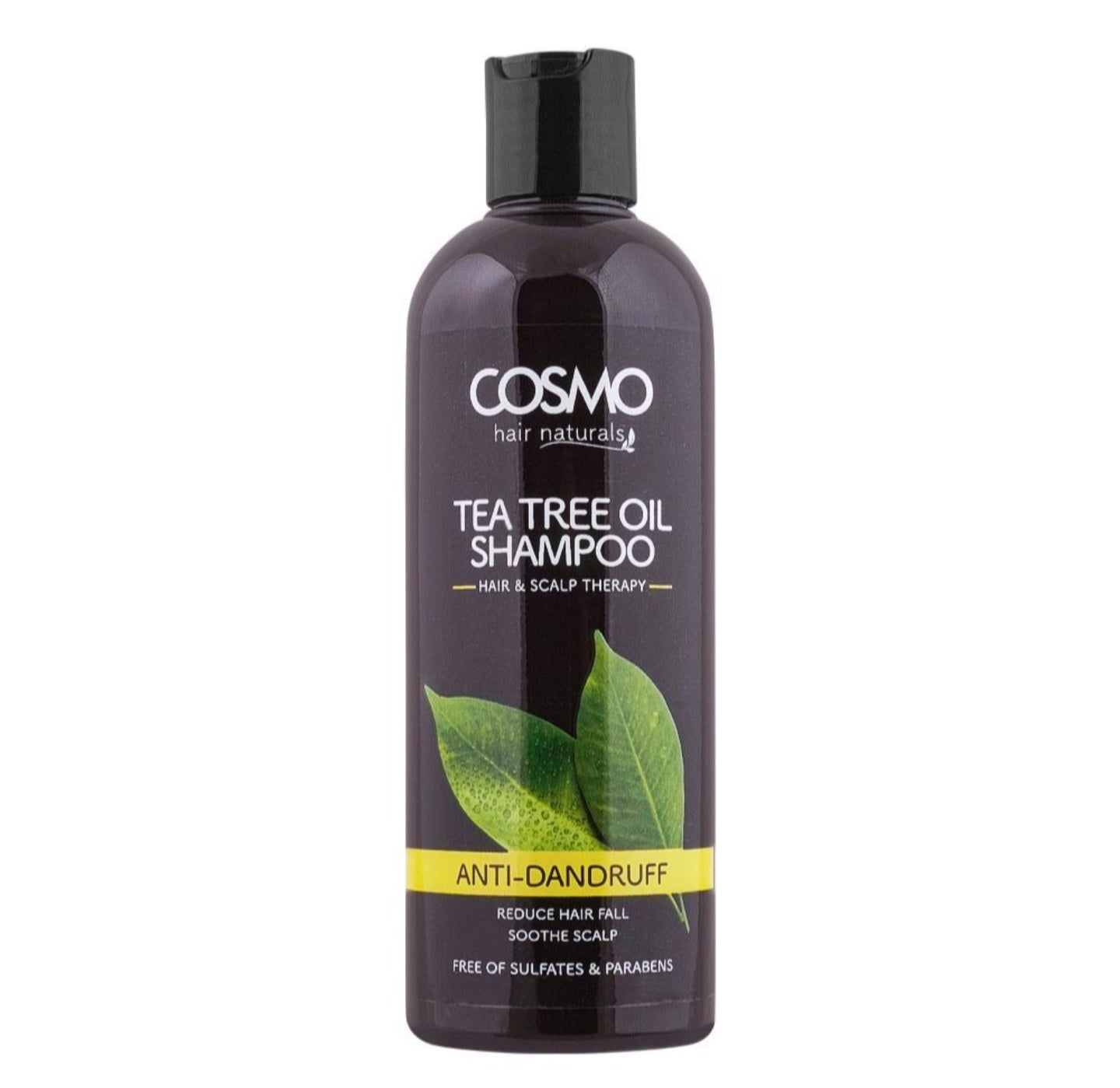 Cosmo Hair Naturals Anti-Dandruff Tea Tree Oil Shampoo, Hair & Scalp Therapy, Reduces Hair Fall, Soothe Scalp, 480ml