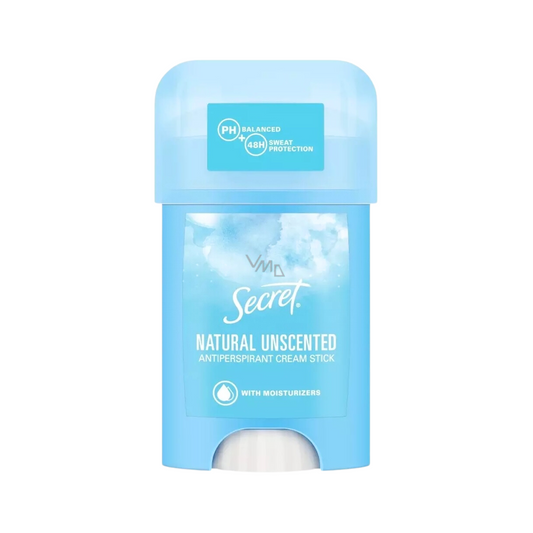 Secret Natural Unscented Antiperspirant Cream Stick 40ml