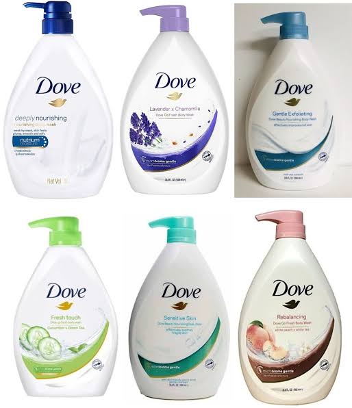 Dove body washes 550ml