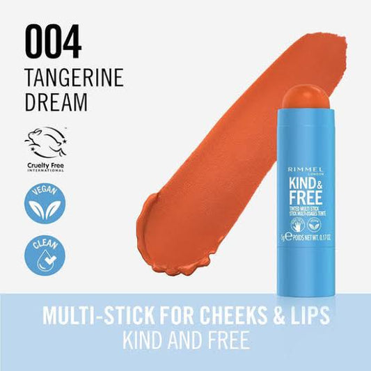 Rimmel - London Kind & Free tinted Multi Stick for face&lips Tangerine Dream 004