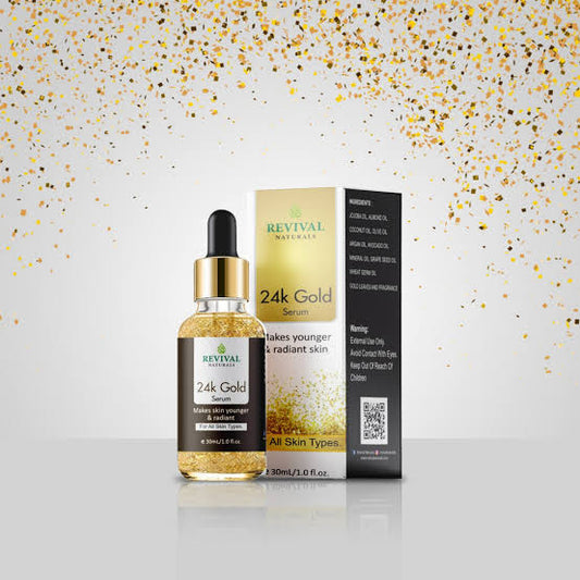 Revival Naturals 24K pure Gold face serum 30ml