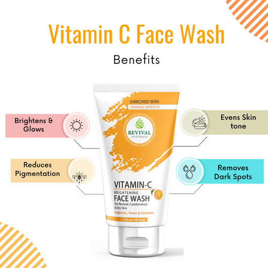 Revival Natural Vitamin C Brightening Face Wash 120ml
