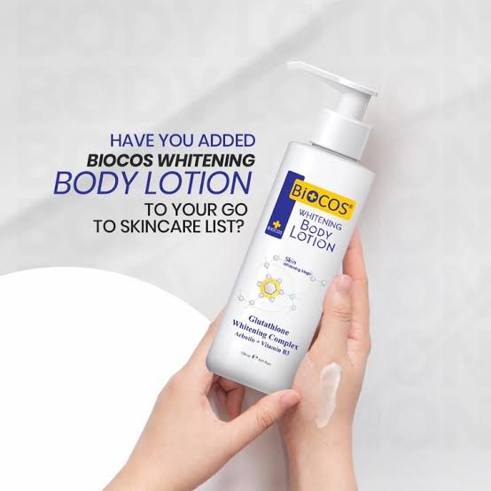 BioCos Brightening Body Lotion With Collagen, Niacinamide & Glutathione - Deep Hydration, Radiant Glow, Anti-Aging, Sunscreen Care - 250ml