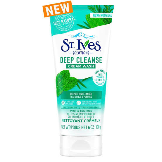 Stives Deep Clean Mint & Tea Tree Cream Wash - 170g
