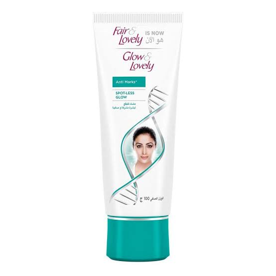 Fair & Lovely Is Now Glow & Lovely Anti Marks Spot-Less Glow Cream, 100g made in dubai