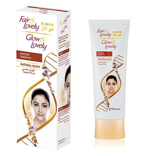 Fair & lovely glow & lovely herbal balance natural glow 100gm made in dubai