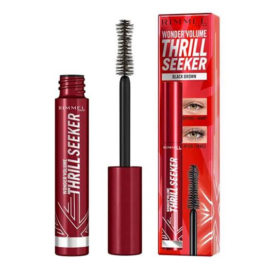 Rimmel wonder volume thrill seeker black brown mascara water/smudge/clump proof
