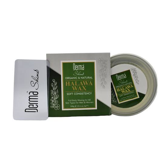 Derma Shine Organic & Natural Halawa Wax Aloe Vera 300gm