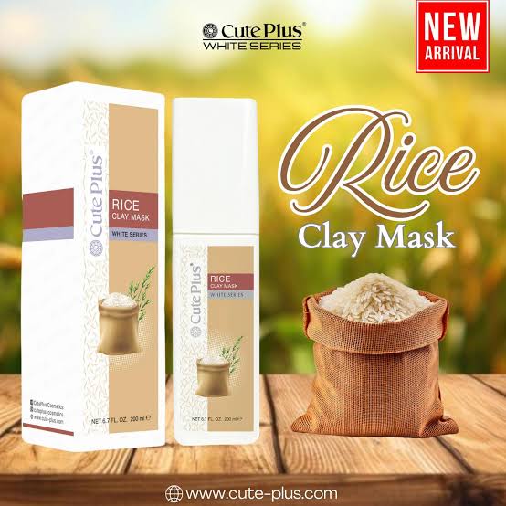 Cute Plus Rice Clay Mask 200ml