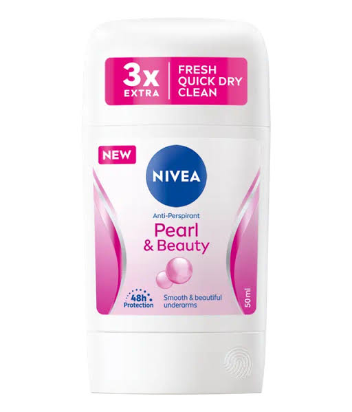 Nivea deodorant Stick pearl beauty 48hrs protection 50ml