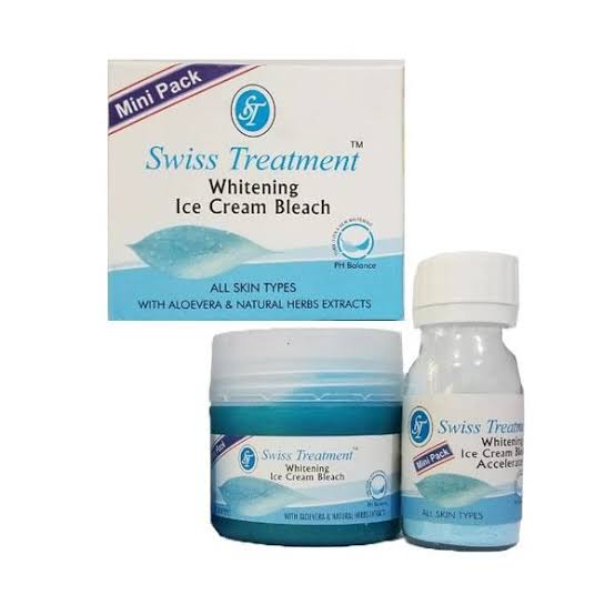 Swiss treatment whitening icecream bleach