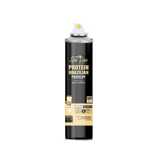SpaLine protien brazillian Strong Hold Hair Spray 400ml