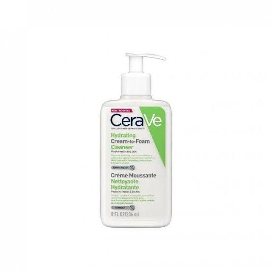 Cerave Hydrating Cream To Foam Cleanser/FaceWash For Normal To Dry Skin 236Ml