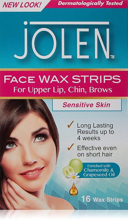 Jolen Wax Strips 16pcs Sensitive Skin