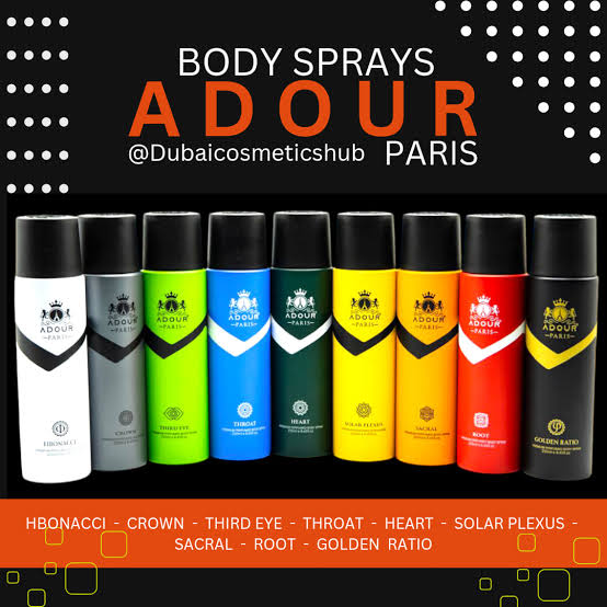 Adour paris body sprays 250ml