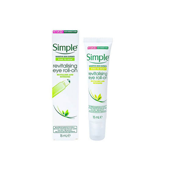 Simple Kind To Skin Revitalising Eye Roll-On, For Sensitive Skin, 15ml