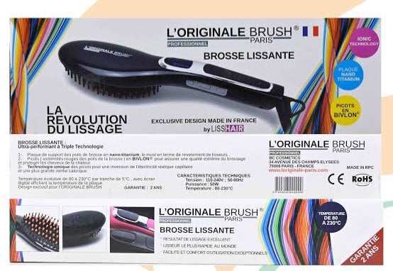 L’Originale Brush Hair Straightener