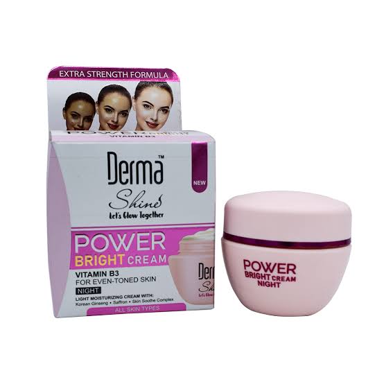 Derma Shine Powder Cream Brightening Cream 50gm