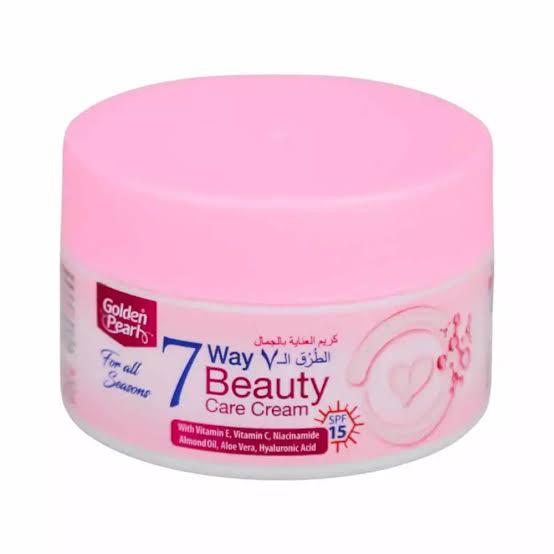 Golden Pearl 7Way Beauty Cream with VitaminE&C, Niacinamide,aloeVera,Hyaluronic,Almond SPF15