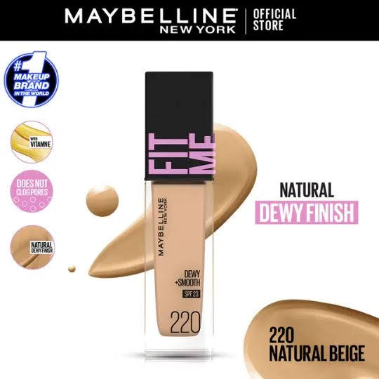 Maybelline - Fit Me Dewy + Smooth Liquid Foundation SPF 23 30ml