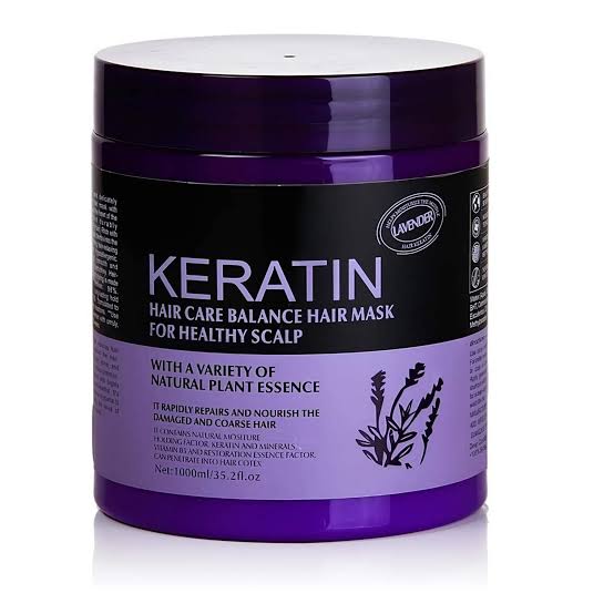 Keratin Hair Care Balance purple Hair Mask for Healthy Scalp 1000ml