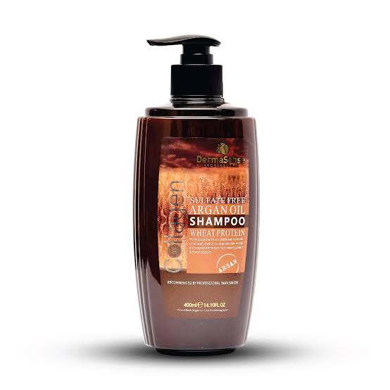 DermaSense Argan Oil sulfate free collagen Hair Shampoo 400ML