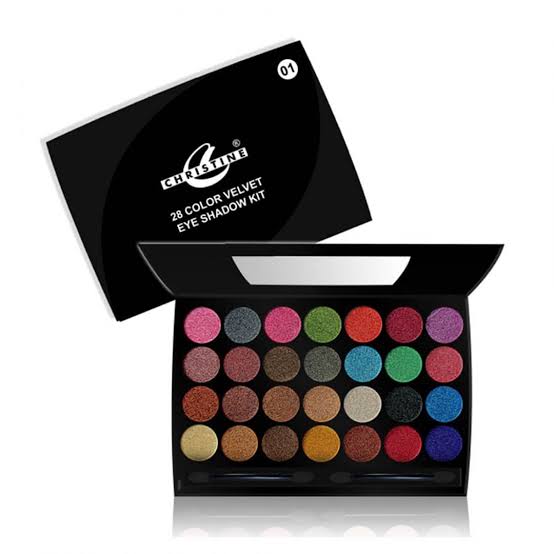 Christine Velvet Eye Shadow KIT 28 Colors 01 number