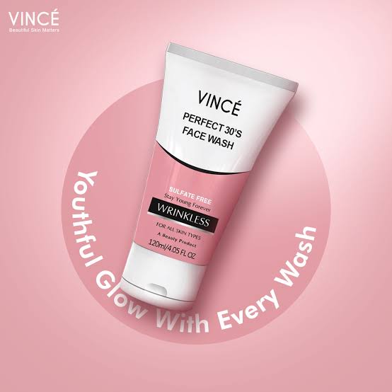 Vince perfect 30's face wash 120ml