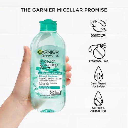 Garnier Micellar Cleansing Water With Hyaluronic Acid + Aloe 400ml