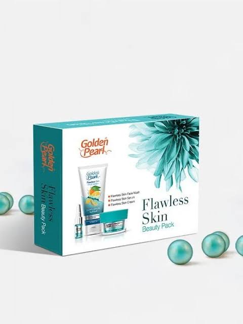 Golden Pearl Flawless Skin Beauty Kit include face cream,Face wash, face serum