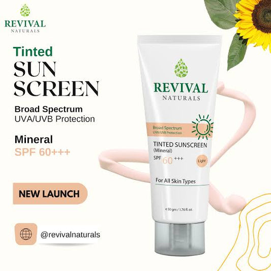 Revival Tinted Sunscreen/Sunblock SPF 60 light