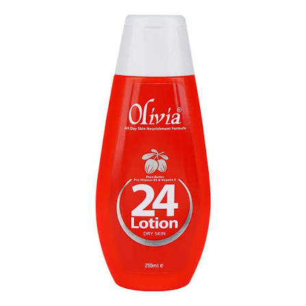 Olivia 24 Lotion with SheaButter, Pro-Vitamin B5 & Vitamine E, For dry Skin, 250ml