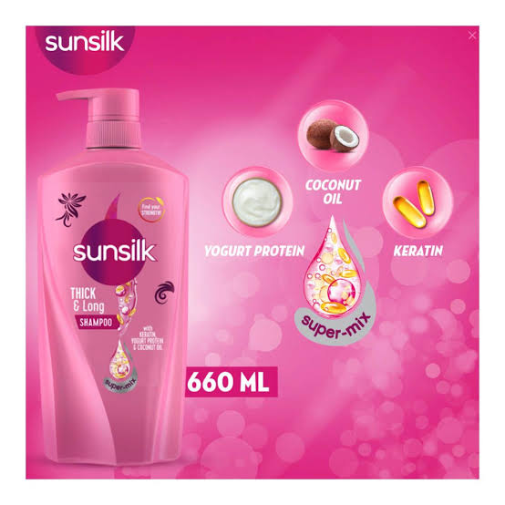 SUNSILK SHAMPOO Thick&long 660 ML