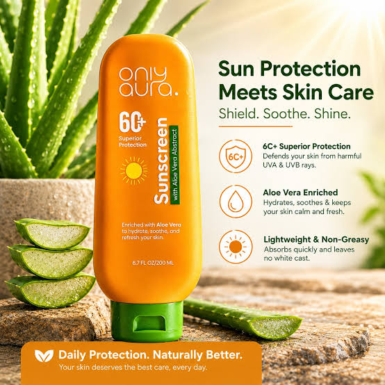 OnlyAura sunblock SPF 60 200ml