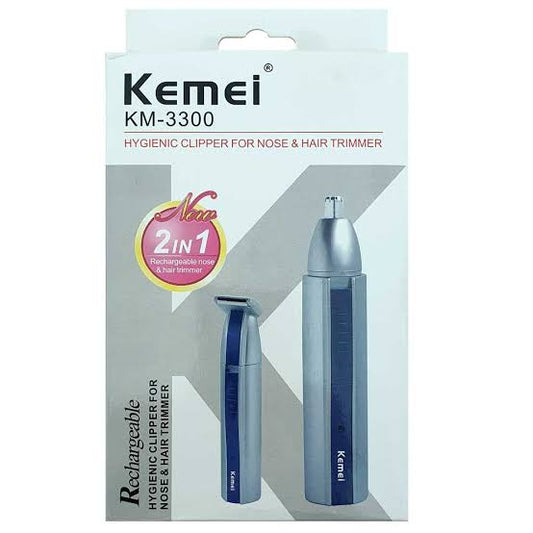 Kemei Nose and Hair Trimmer KM-3300 2in1
