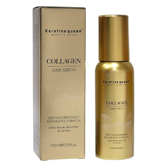 Keratin Queen Collagen Hair Serum 100ml deep nourishment Restorative formula