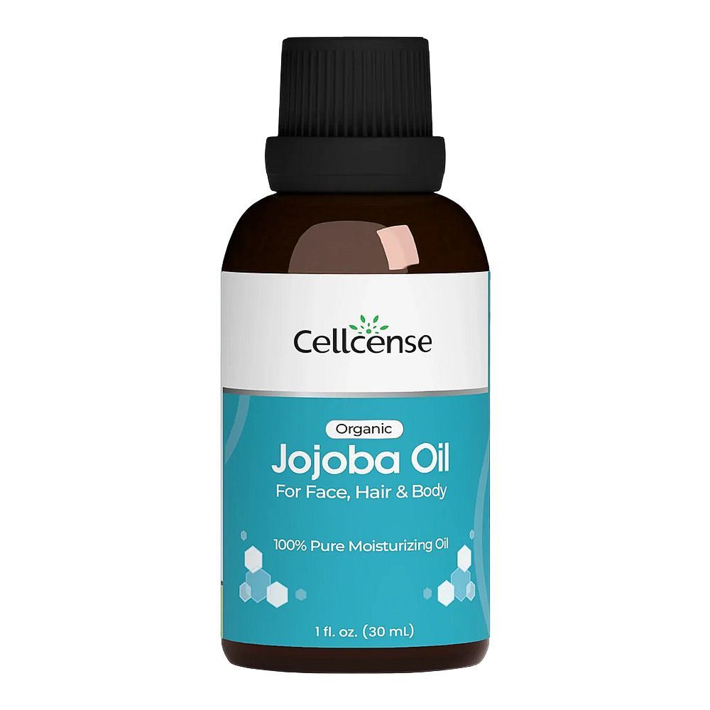 Cellcense Organic Jojoba Oil, For Dry & Rough Skin, 30ml