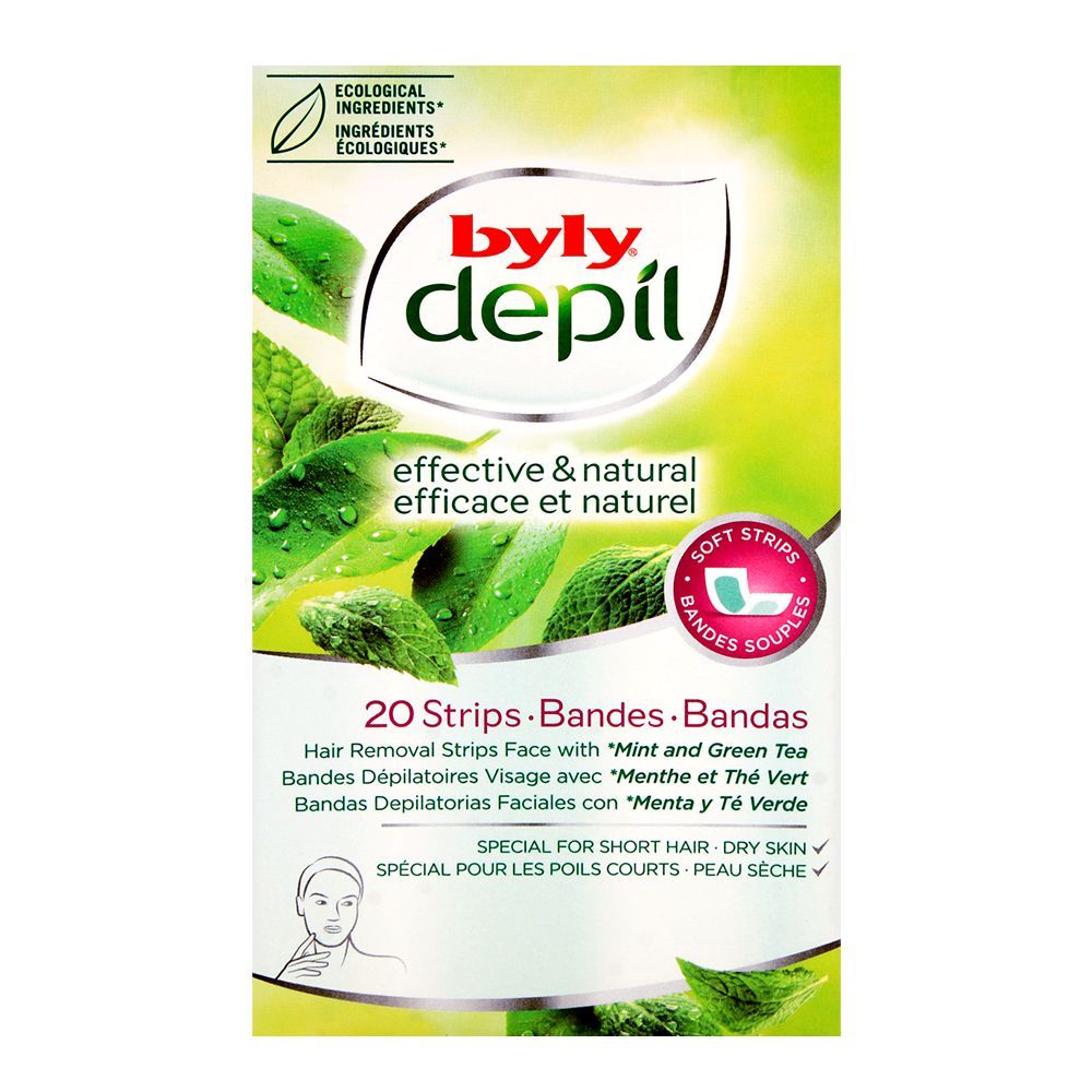 Byly face strips 20 green tea Mint