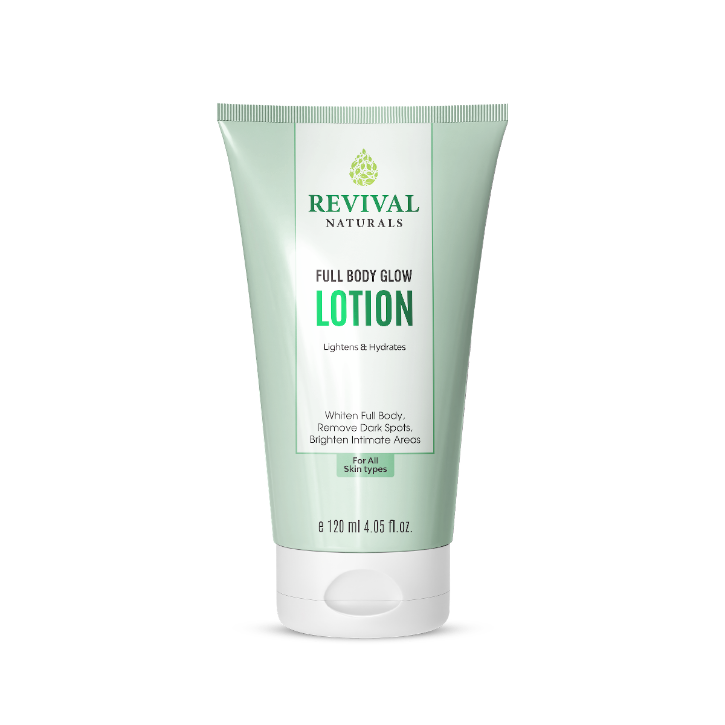 Revival full body glow lotion brightens intimate areas,remove dark spots 120ml