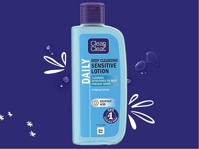 Clean & Clear Deep Cleansing Sensitive Skin Lotion Salicylic acid 200 ML