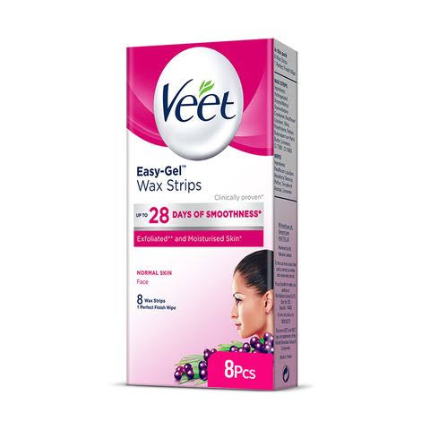 Veet face strips 8pcs normal skin